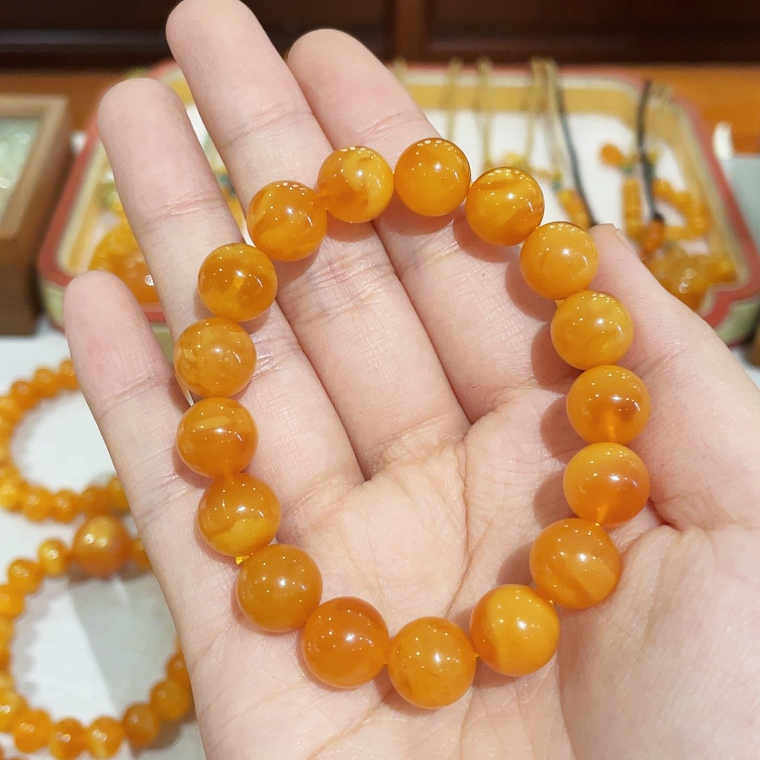 蜜蜡手链未镶嵌手串