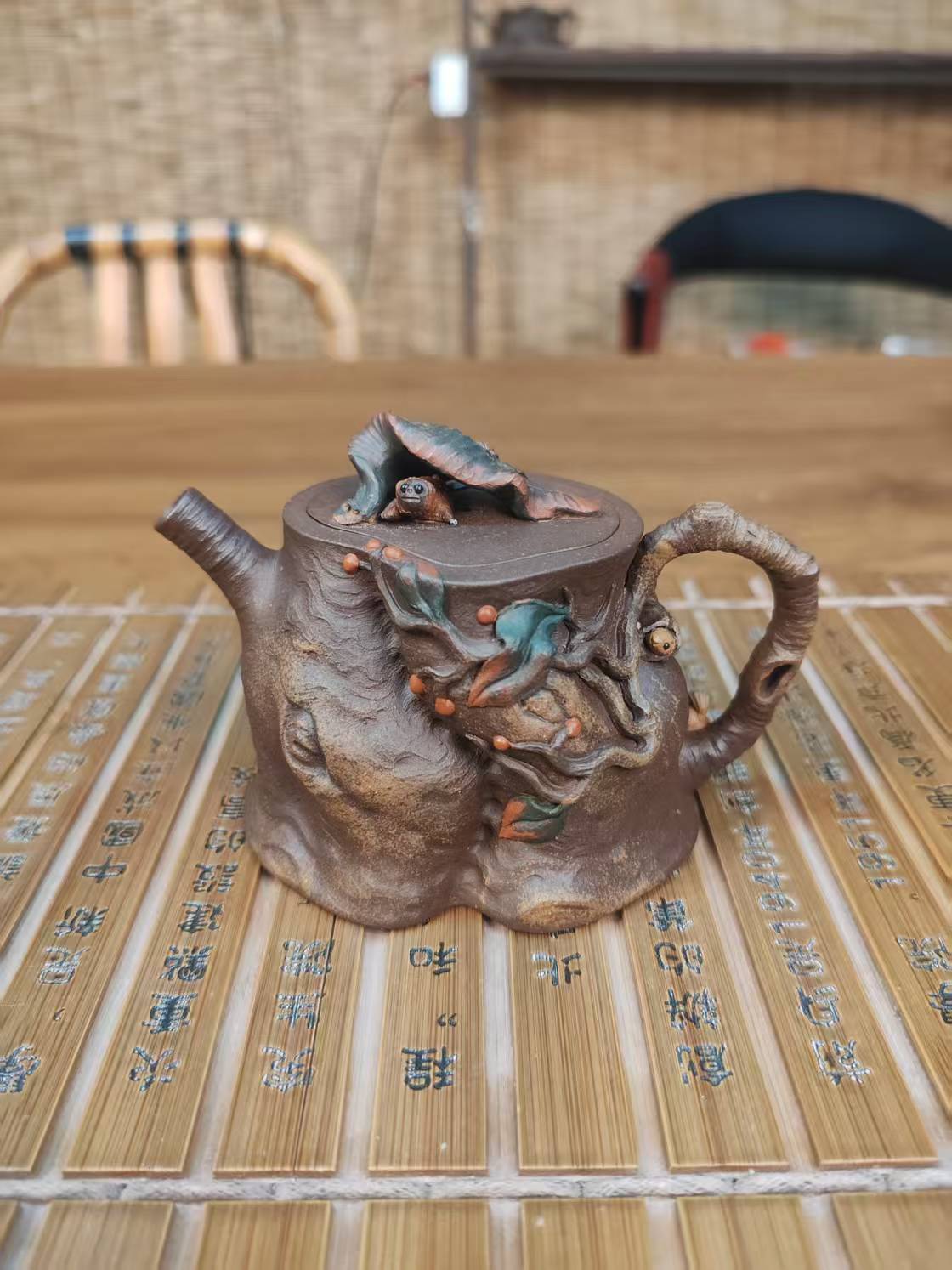 听雨~树桩~紫砂壶小舍紫砂壶
