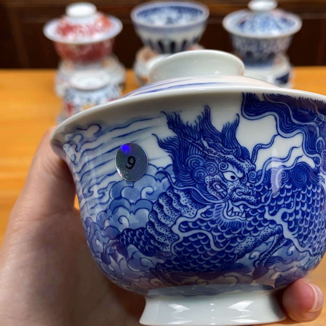 手绘现代茶具非古董新*