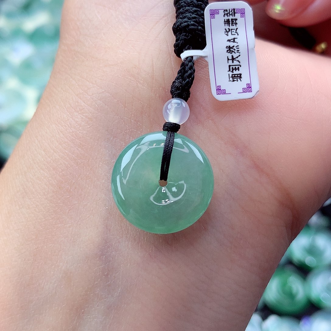 翡翠未镶嵌颈饰编号28尺寸16.1-4.9