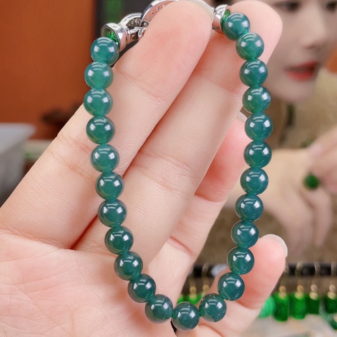 翡翠未镶嵌耳饰饰品