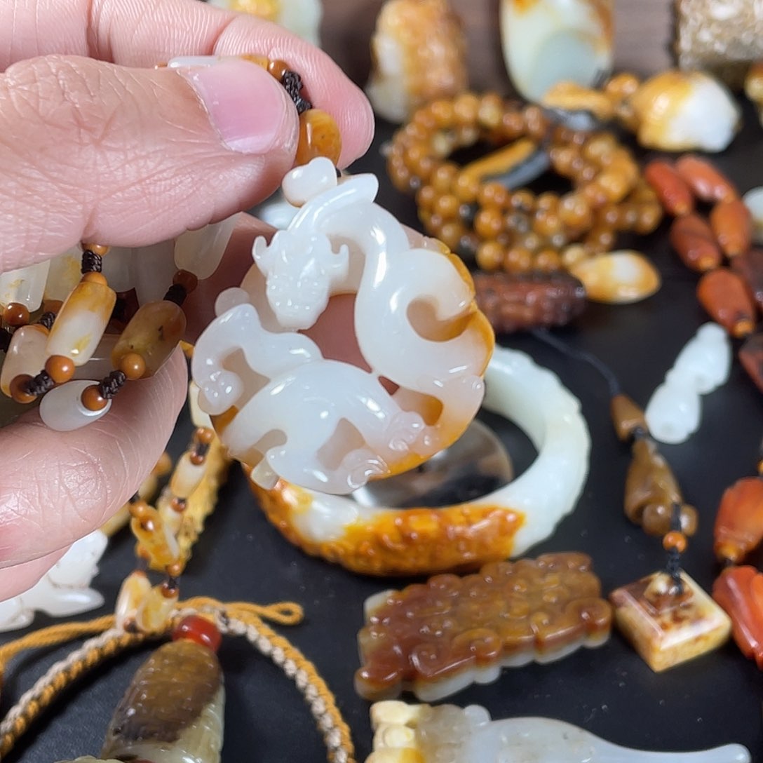 和田玉颈饰未镶嵌慎*l