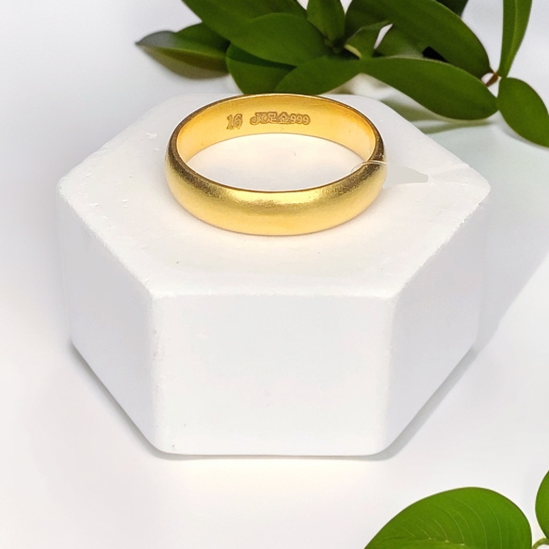 2-JZ【秀秀专享】足金999 古法泥鳅背戒指