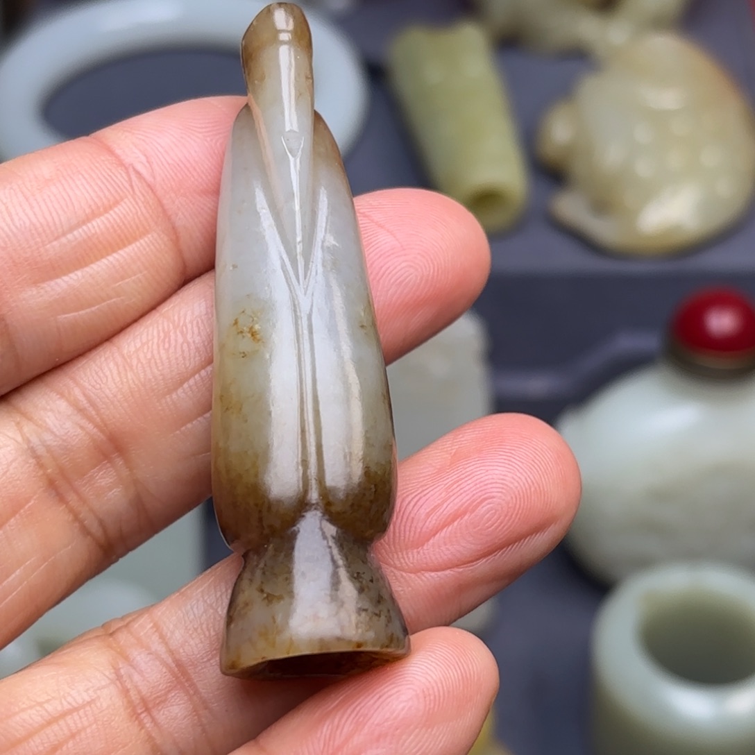 和田玉（糖玉）挂件未镶嵌