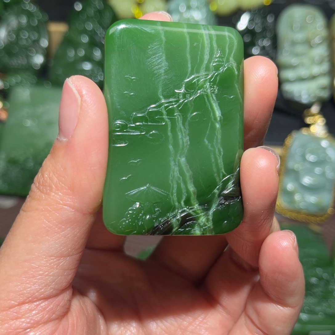 和田玉挂件未镶嵌