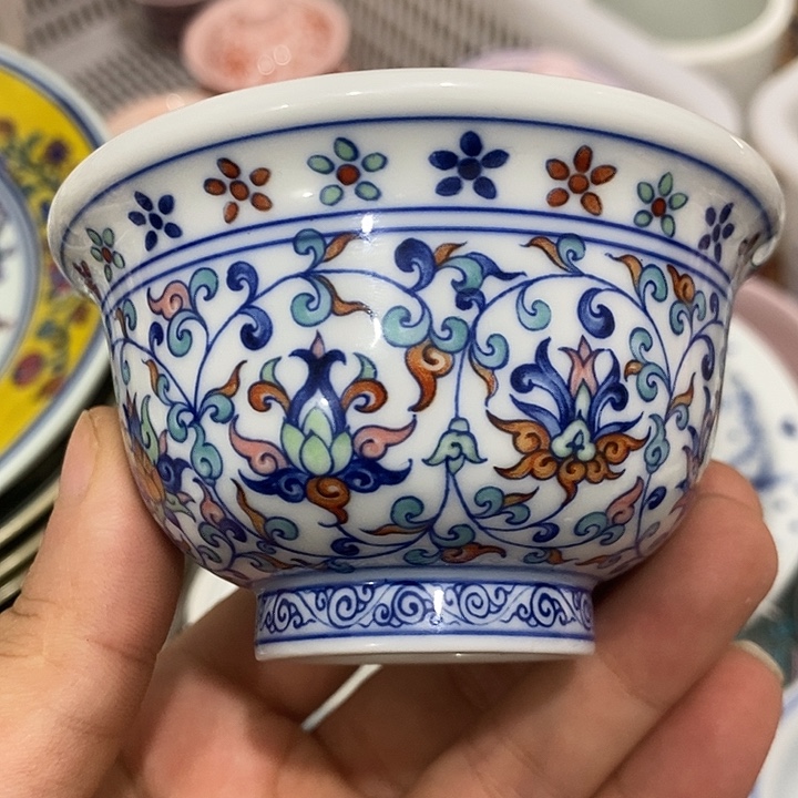 陶摆件景德镇陶瓷主人杯2344