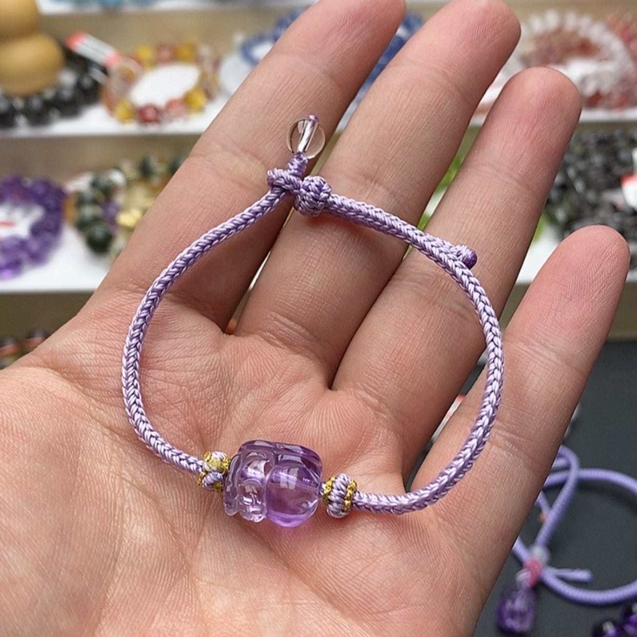 【闪购商品】紫晶手链未镶嵌紫水晶貔貅