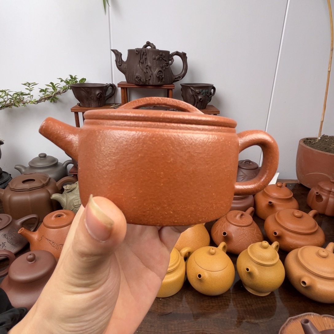 郑***括茶宠紫砂红降坡汉瓦