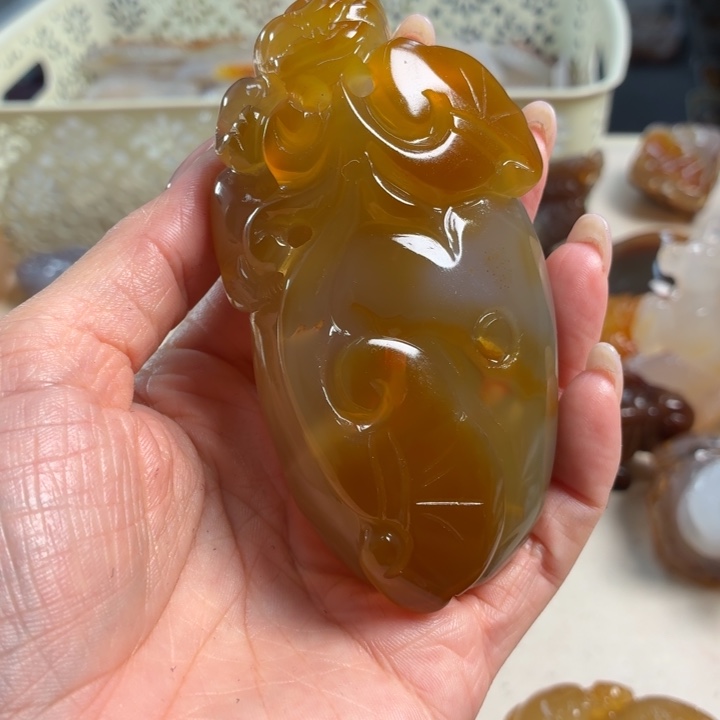 玛瑙/玉髓未镶嵌吊坠(不含链)