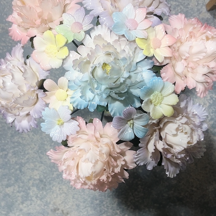 风***关正品直发陶瓷花花