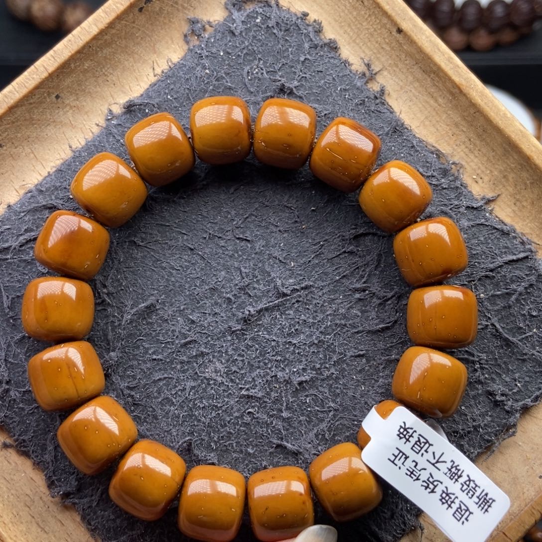 手串紫金鼠13mm近实心天花板短轴黄金甲老型