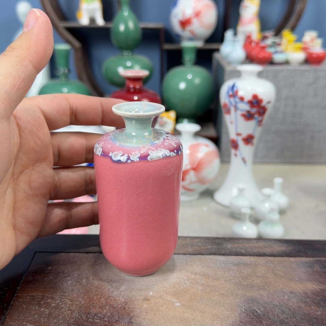 陶瓷手工小花器摆件