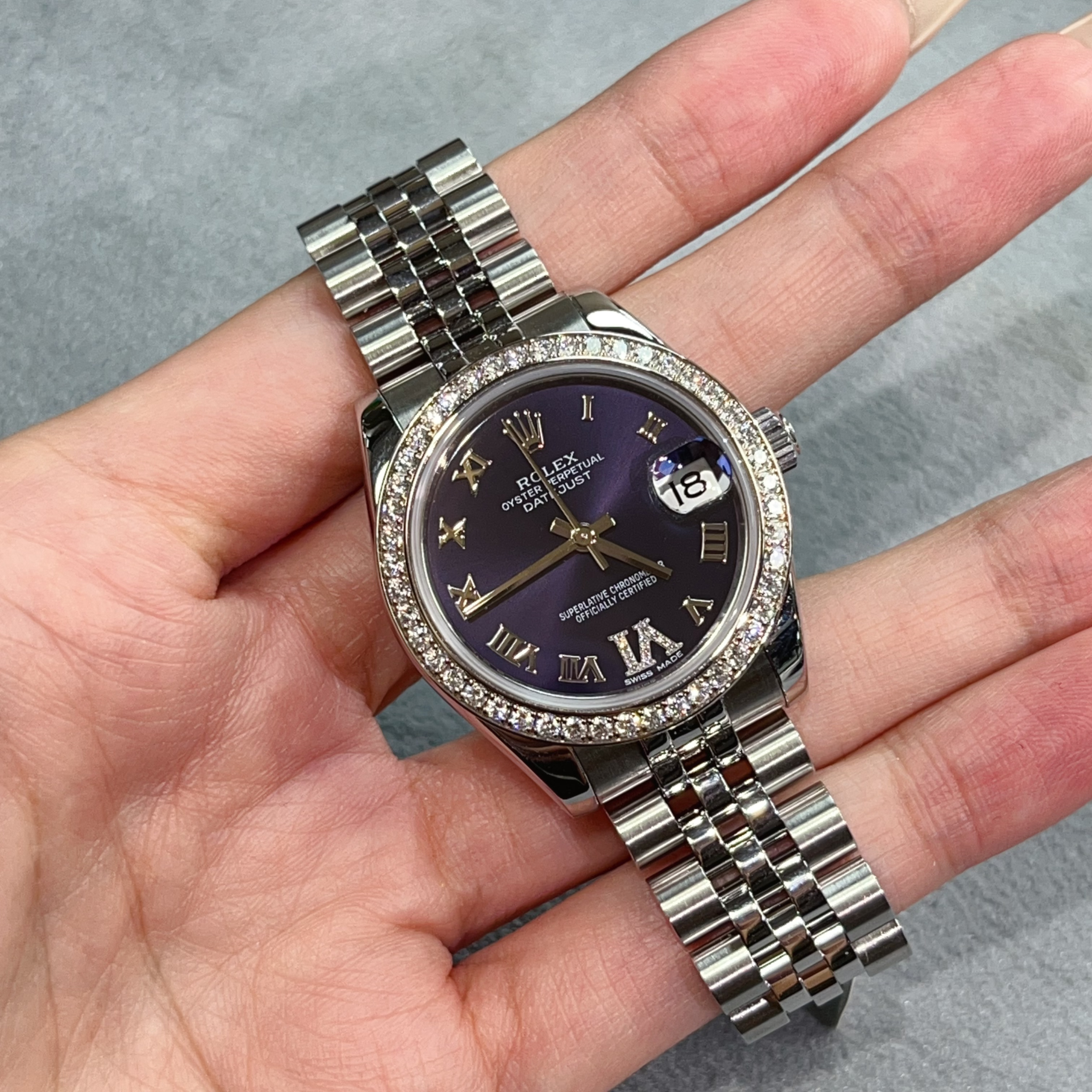 99新 Rolex/劳力士 178384/紫罗马/31mm/订金