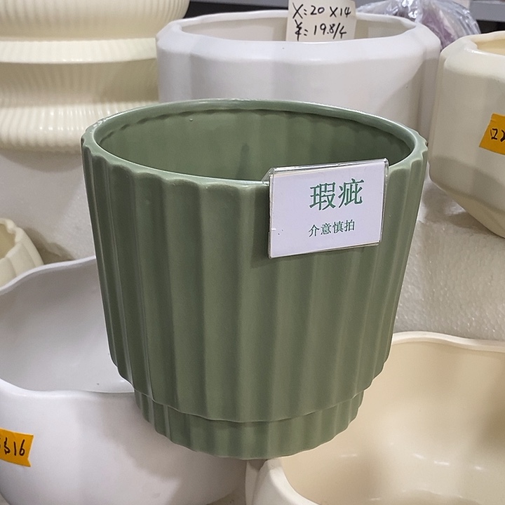 紫砂花盆瑕疵花盆有孔