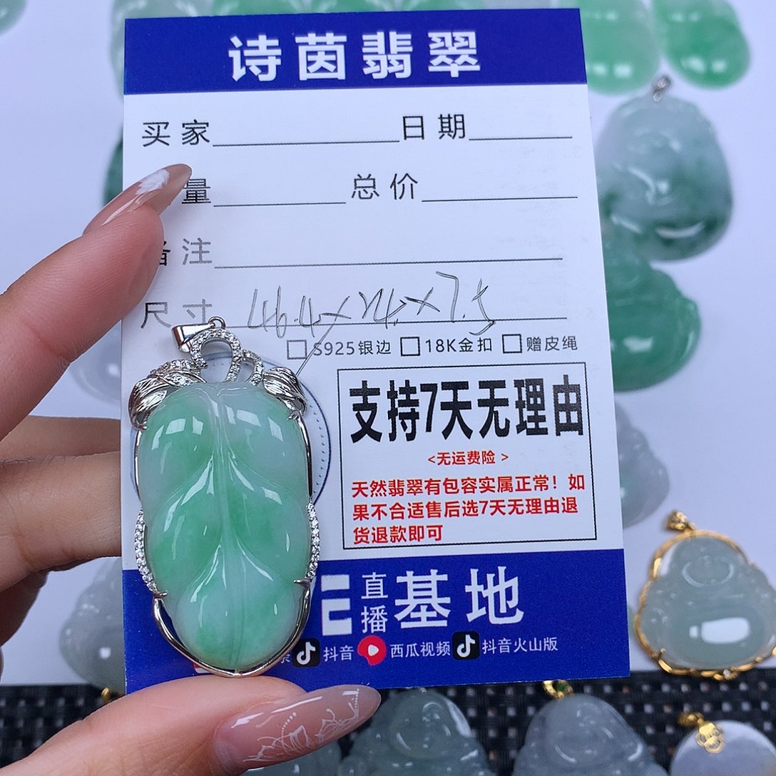 翡翠颈饰未镶嵌天然