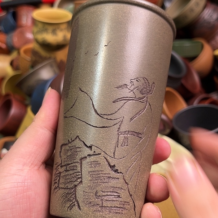 紫砂茶杯全手工紫砂主人杯