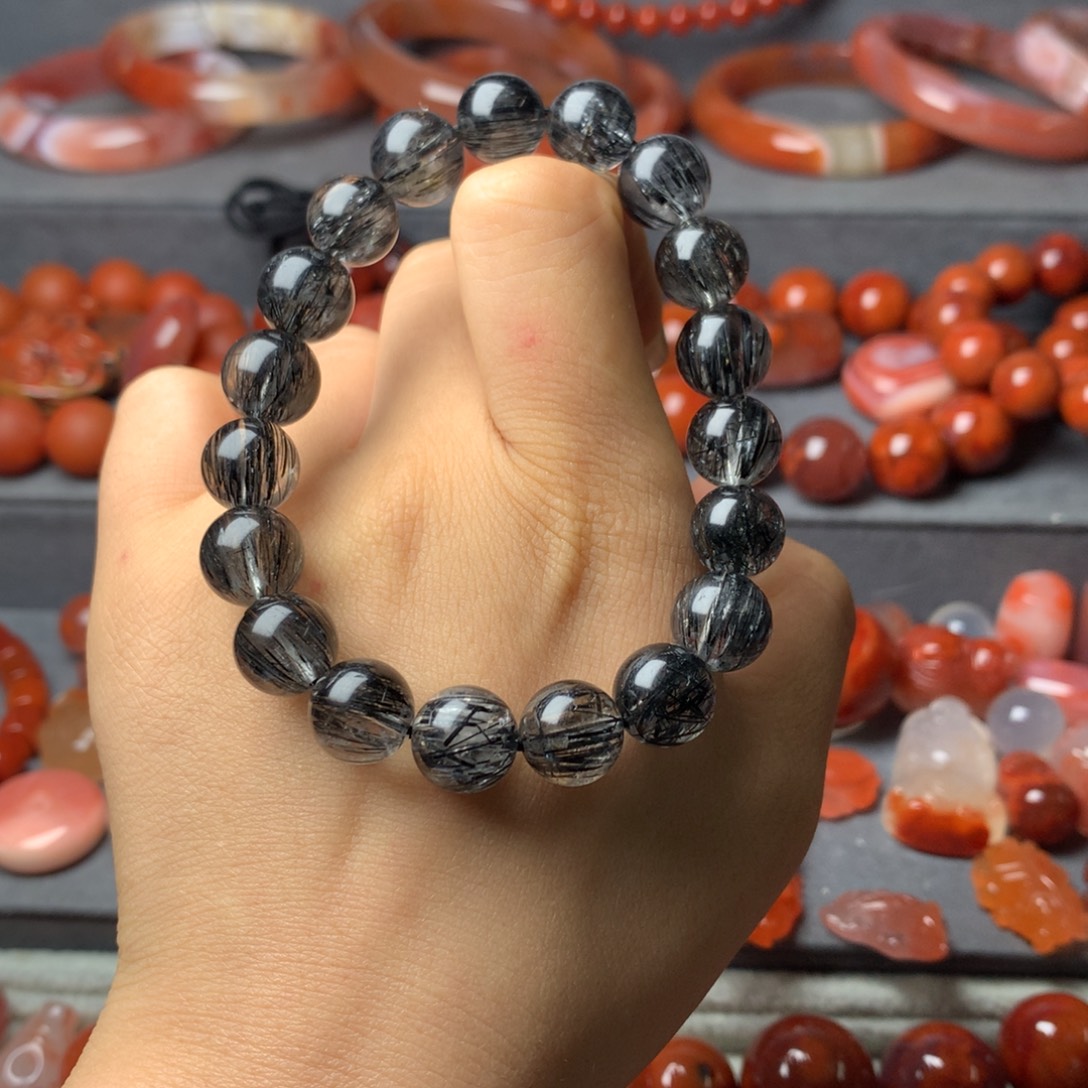 巴***）未镶嵌手串发晶配饰