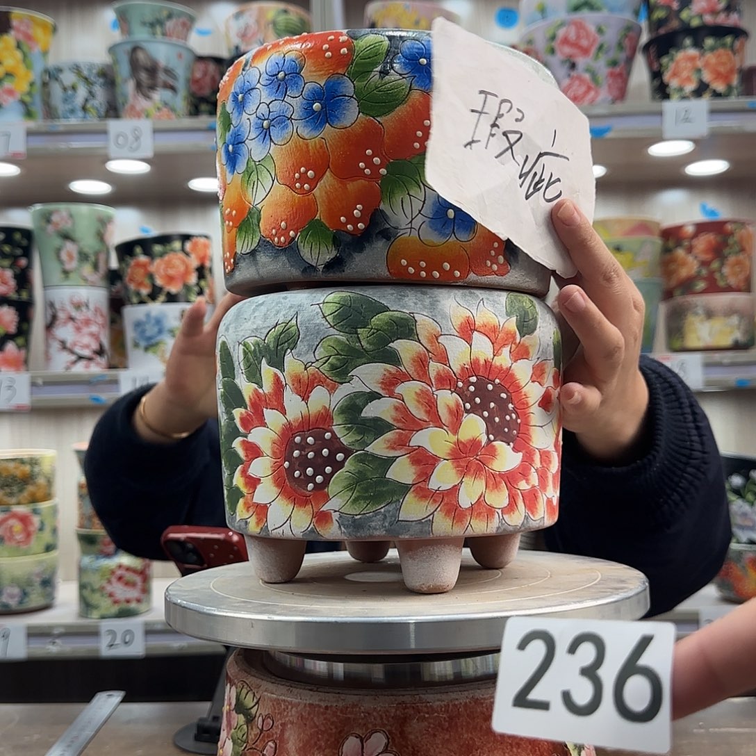 紫砂花盆瑕疵瑕疵236