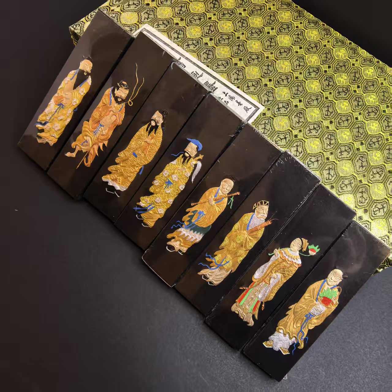 上海墨厂 老油烟精品套装 90年代老八仙套装 一两八锭 共八两锦盒