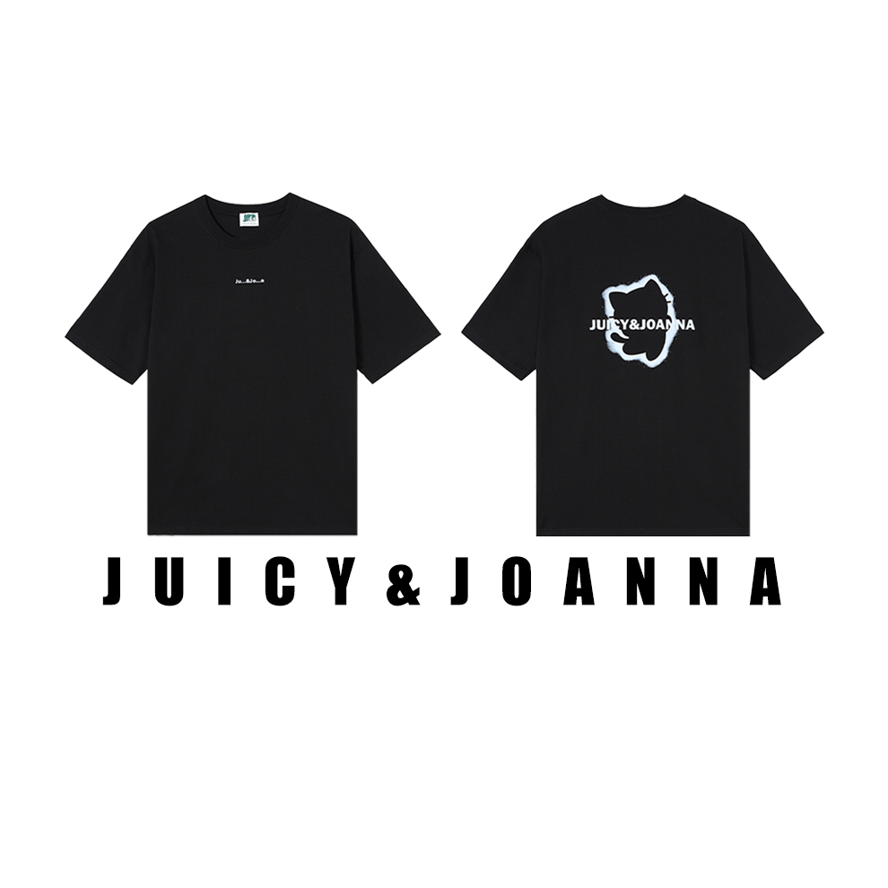 JUICY&JOANNA/橘子樱桃煤球喷绘T恤