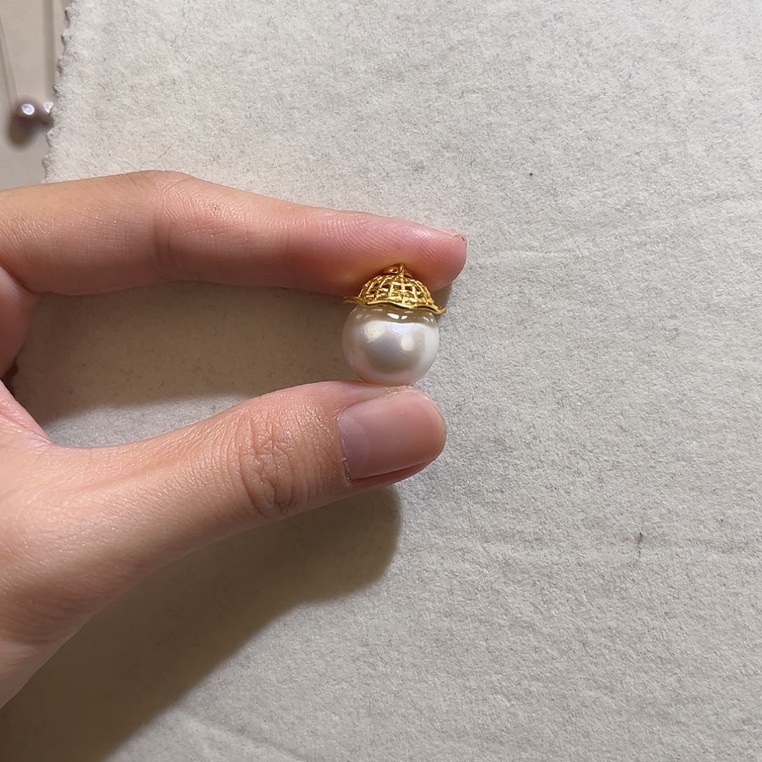 银S925镶嵌颈饰淡水珍珠