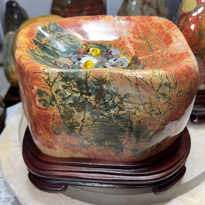 北***．石材乳源彩石摆件