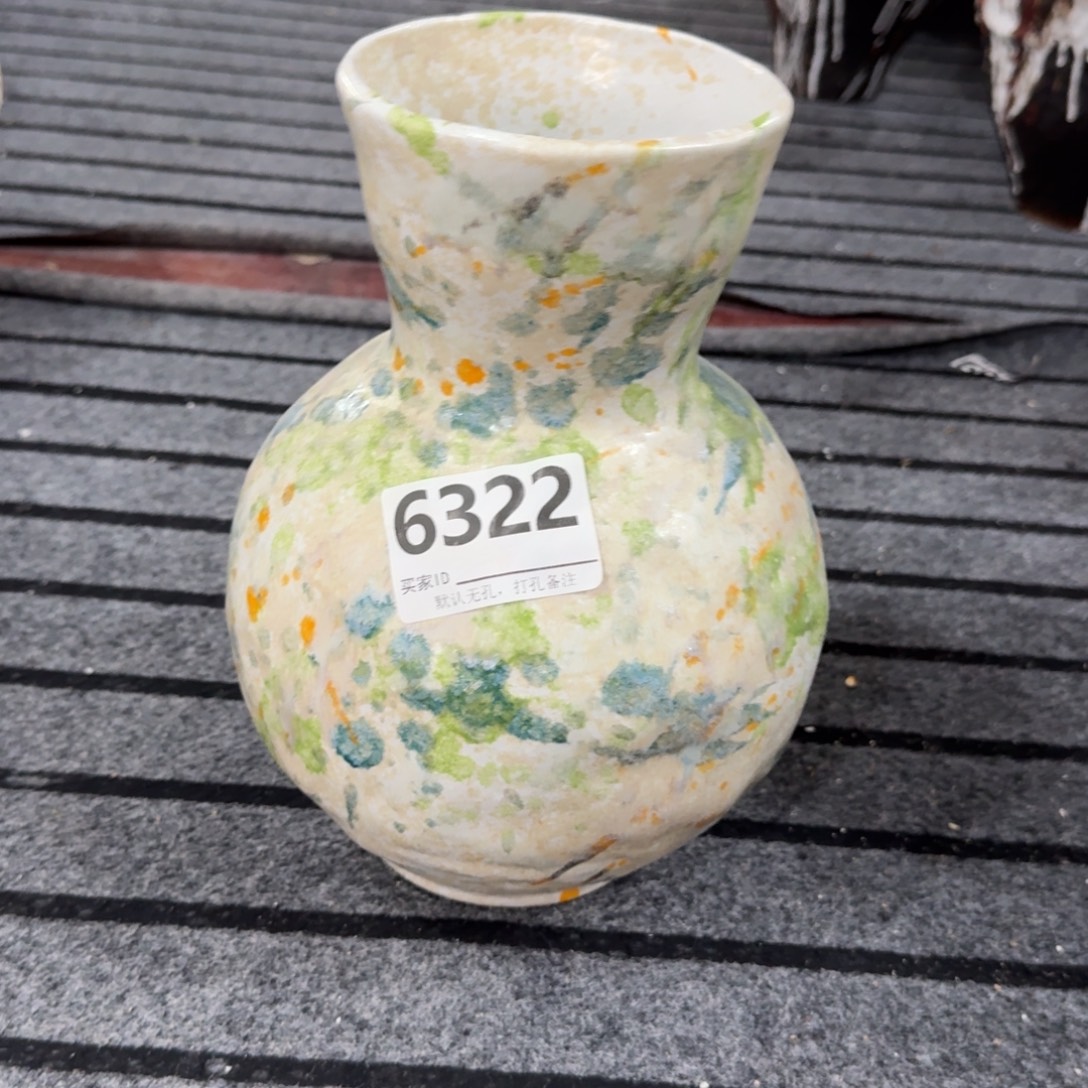 微***饰摆件景德镇高温花瓶编码6322高29口10默认无孔