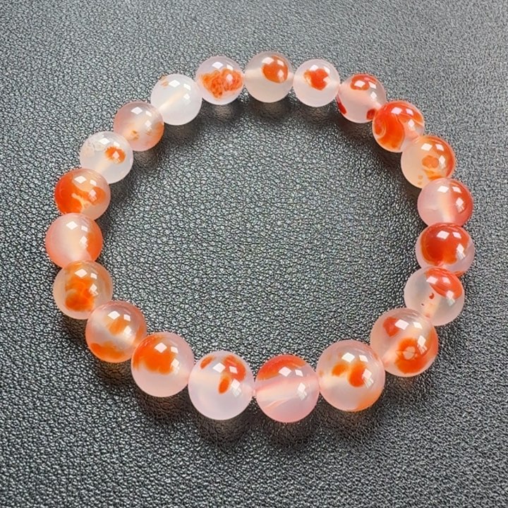 南红玛瑙冰飘单圈未镶嵌