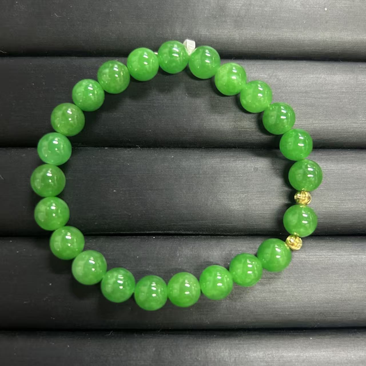 手链 绿翠色圆珠手串饰品