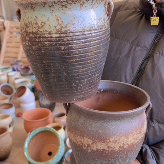 紫砂花盆高21口19—————