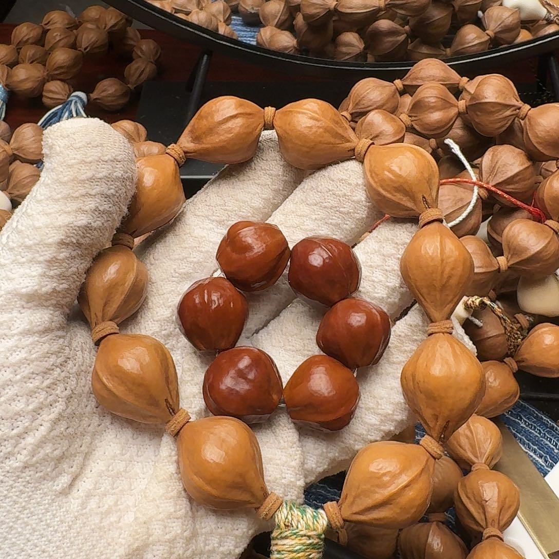 橄榄核手串水晶核