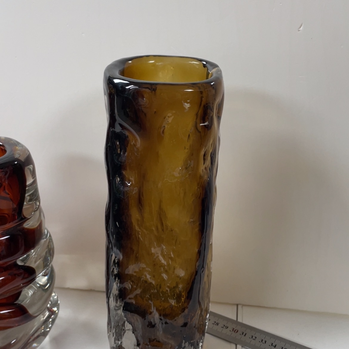 【闪购商品】琉璃手工艺术果盘花瓶摆件 高26