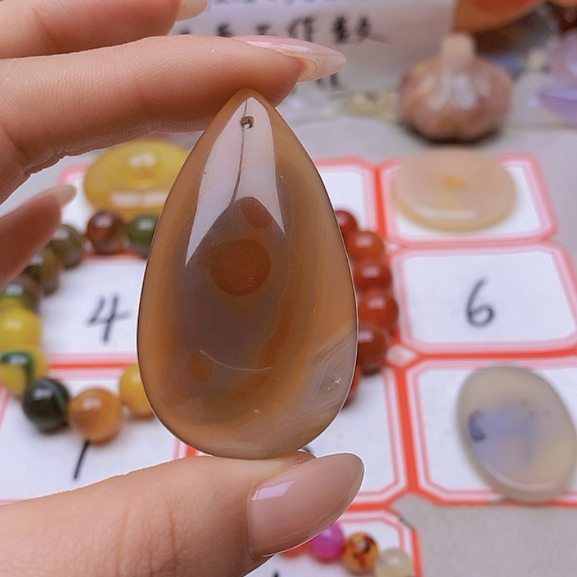 【闪购商品】未镶嵌玛瑙/玉髓珠宝半成品一****