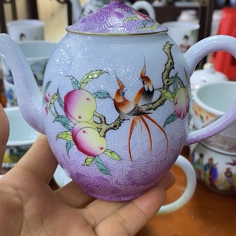 摆件蓝**恋陶瓷艺术品收藏