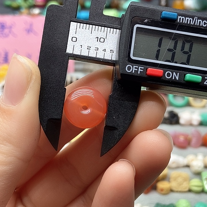 玛瑙/玉髓珠宝半成品未镶嵌背云平安扣两用款