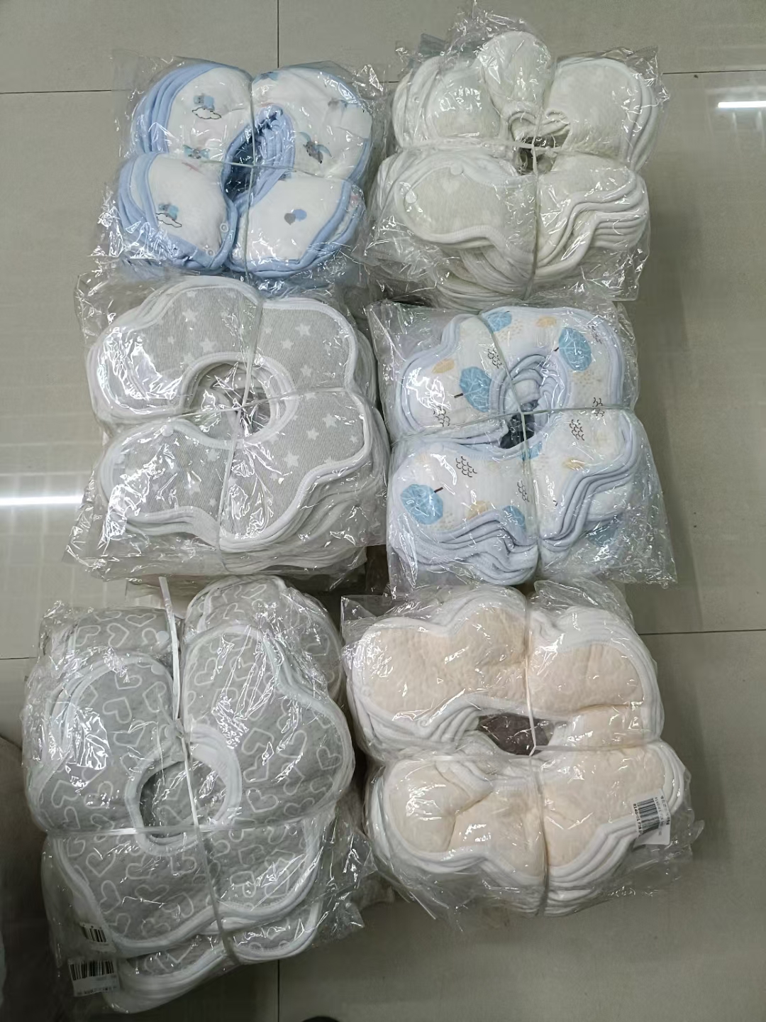 口水巾花瓣防水婴幼儿纯棉（5条）