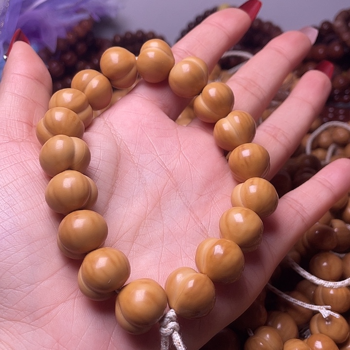 猴头核桃手串16尺寸镜面柯基屁桃手持全品无暇