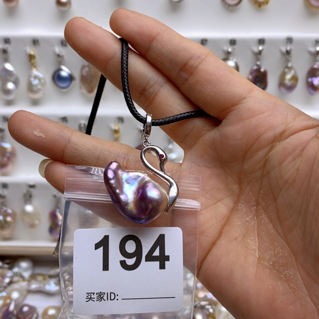 淡水珍珠颈饰银S925镶嵌194