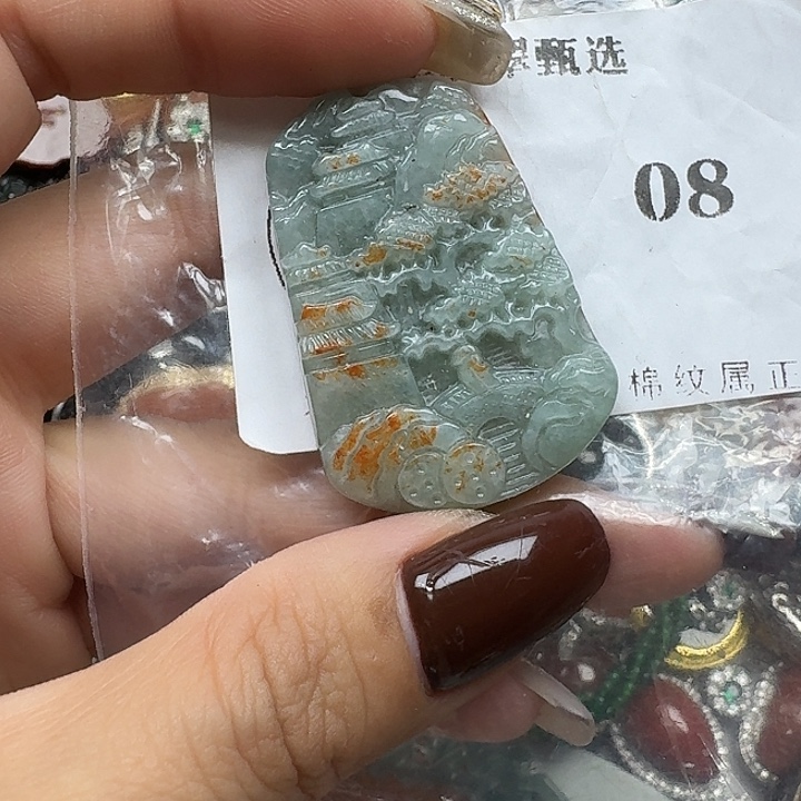 翡翠未镶嵌颈饰翡翠