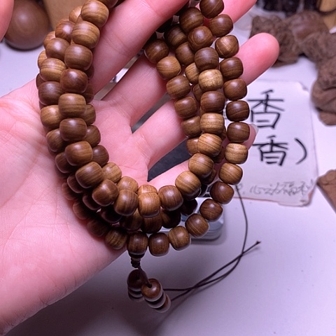 檀香木手串/手链檀香黑肉8/9/108横纹虎皮沉