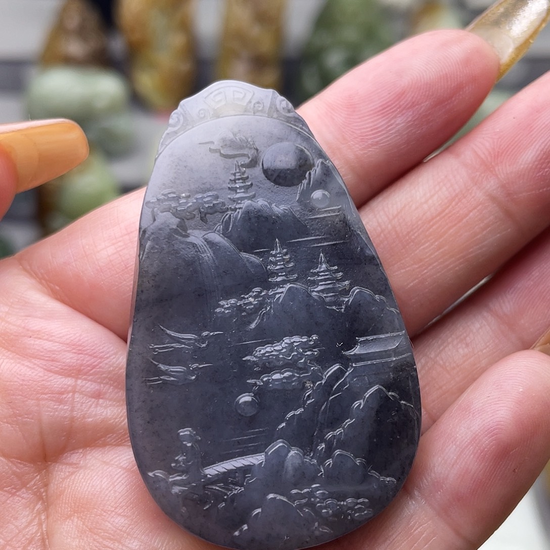 和田玉未镶嵌颈饰