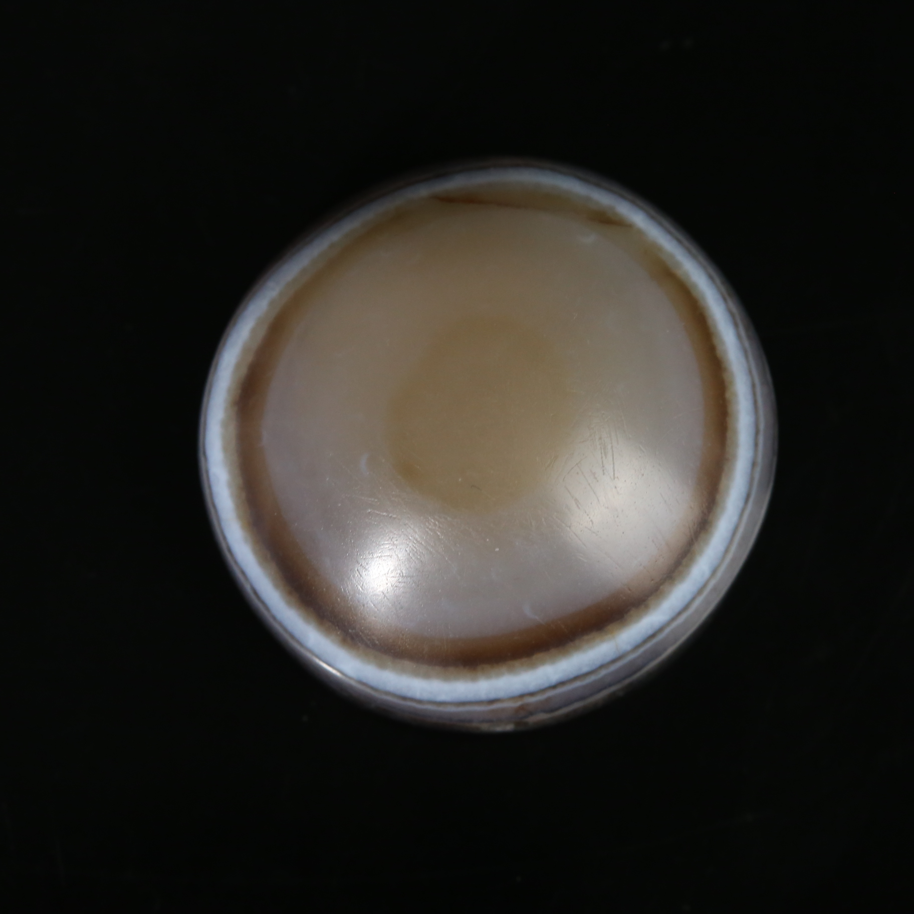 清代羊眼玛瑙板珠【华豫之门】AABS251216014