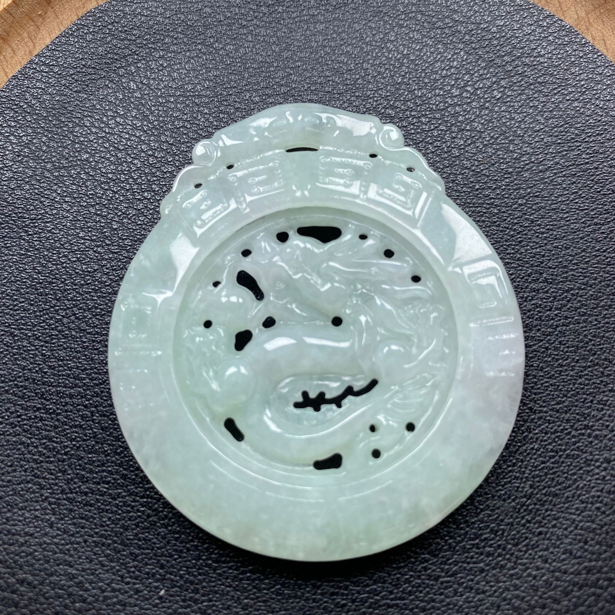 （1号店）-X43-天然翡翠-龙牌