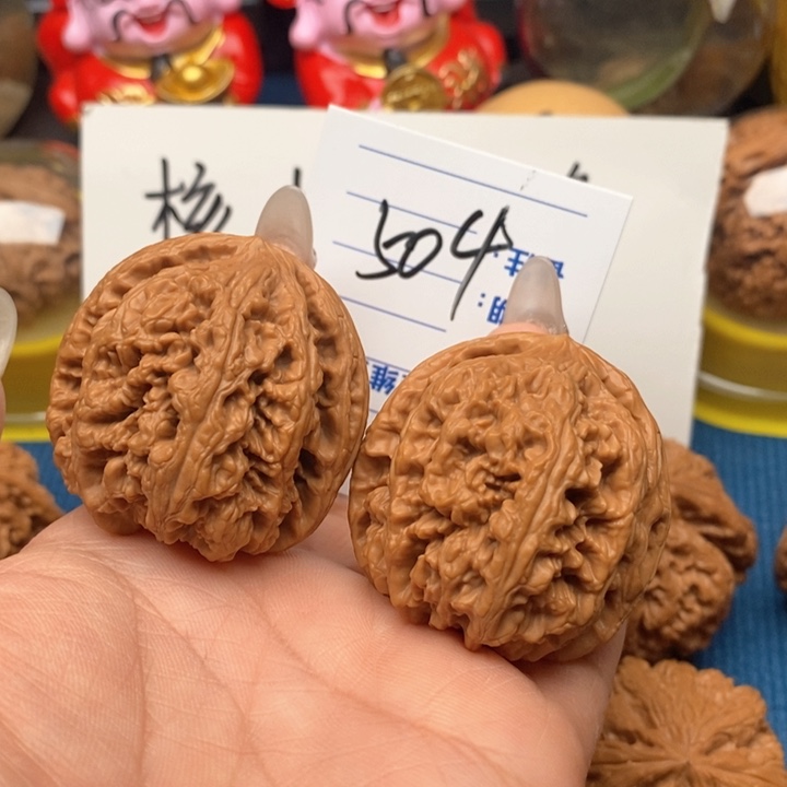 文玩核桃把件504号42平谷粗筋