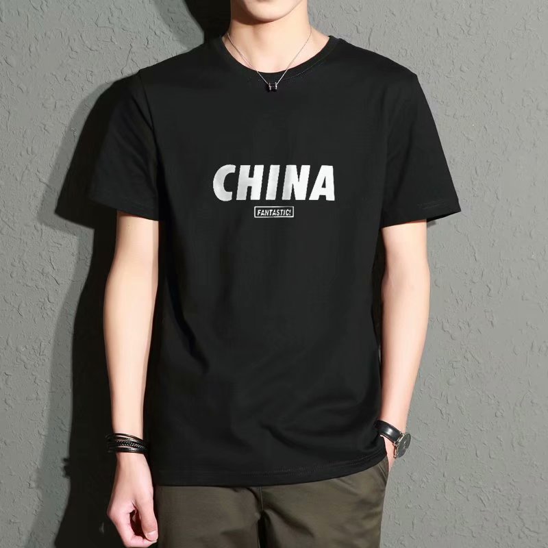 t恤男短袖夏季男装2024新款潮牌宽松大码半袖体恤男士DX44-