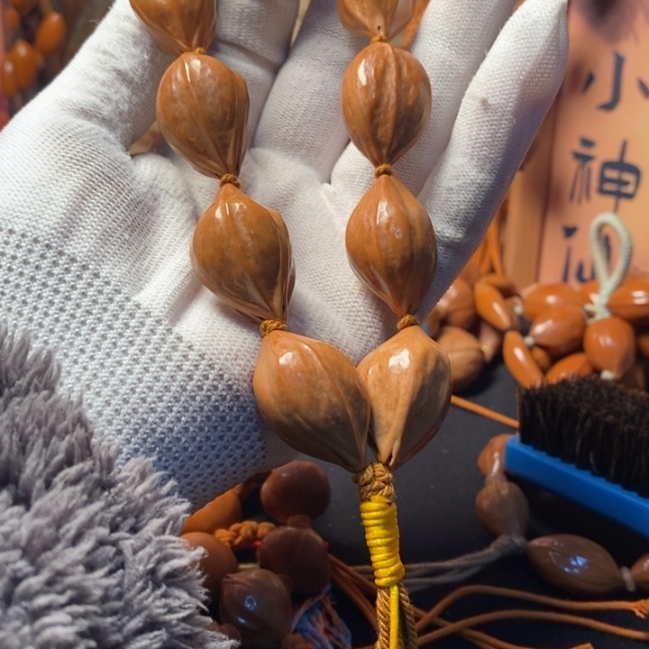 手串/手链橄榄核1.9蒜头手持绿绳