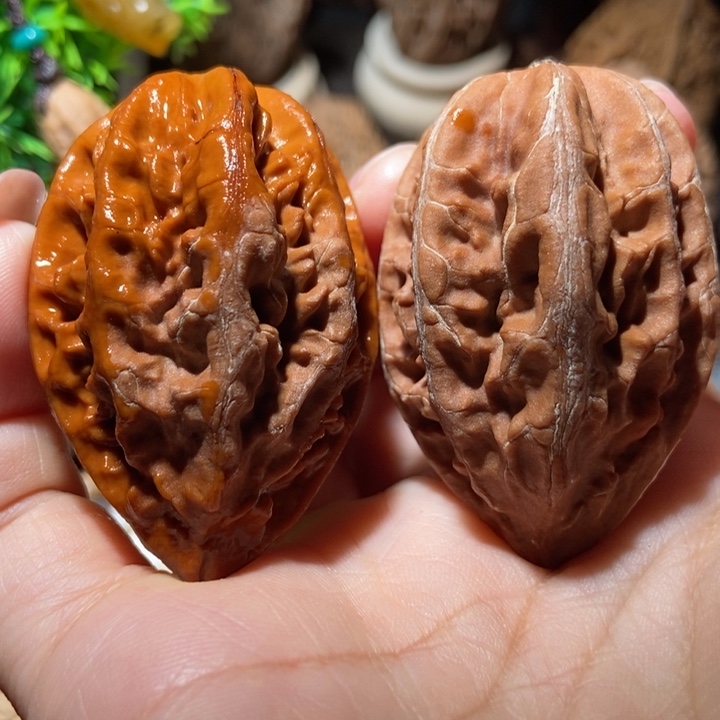 把件文玩核桃东北楸子小雪68