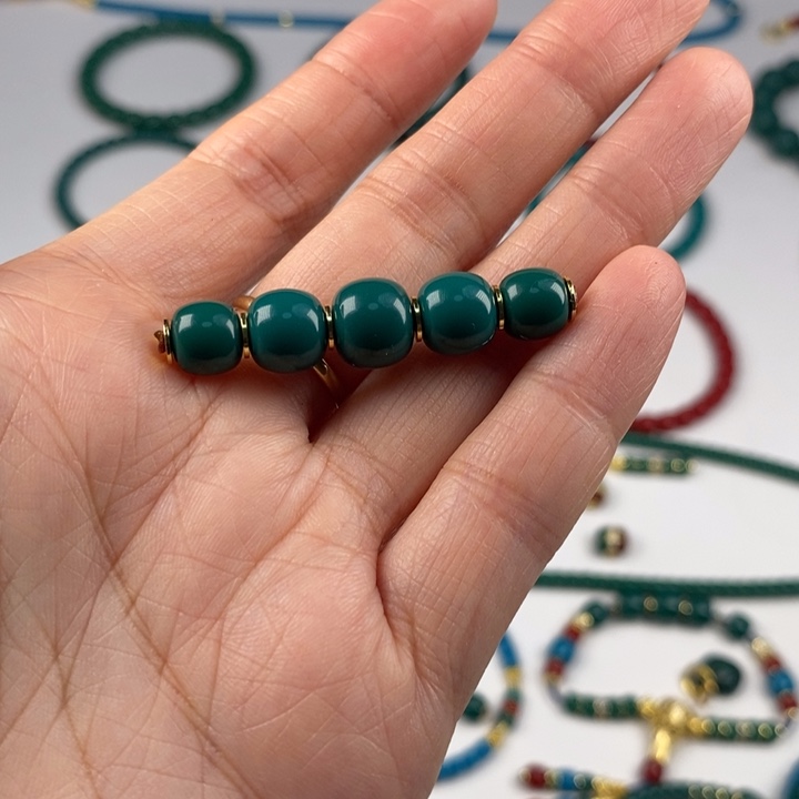 青***旧玻璃毛衣链891098老型