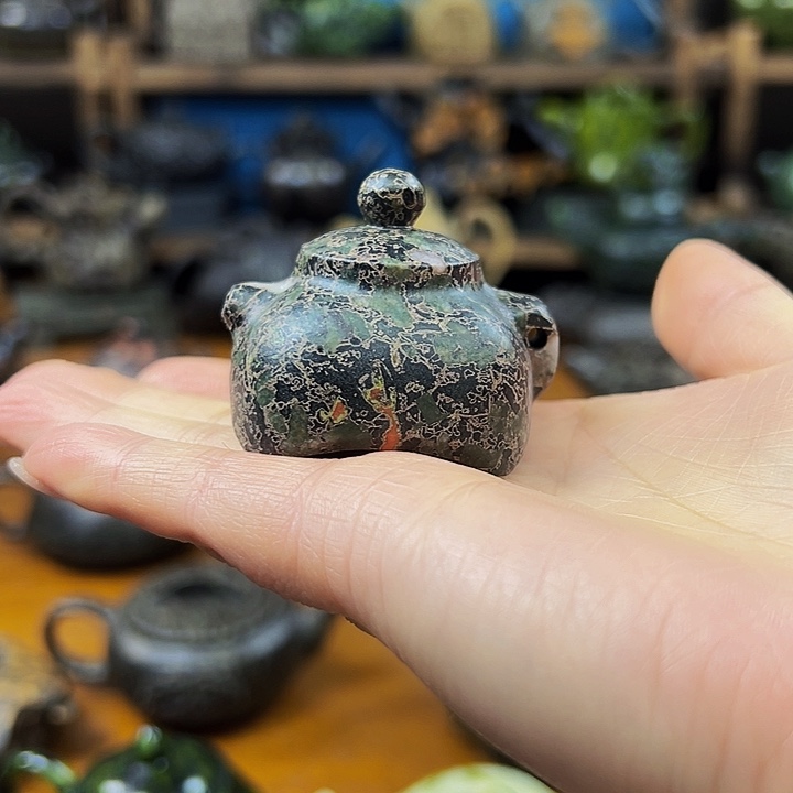 茶空间天然石材梅花玉