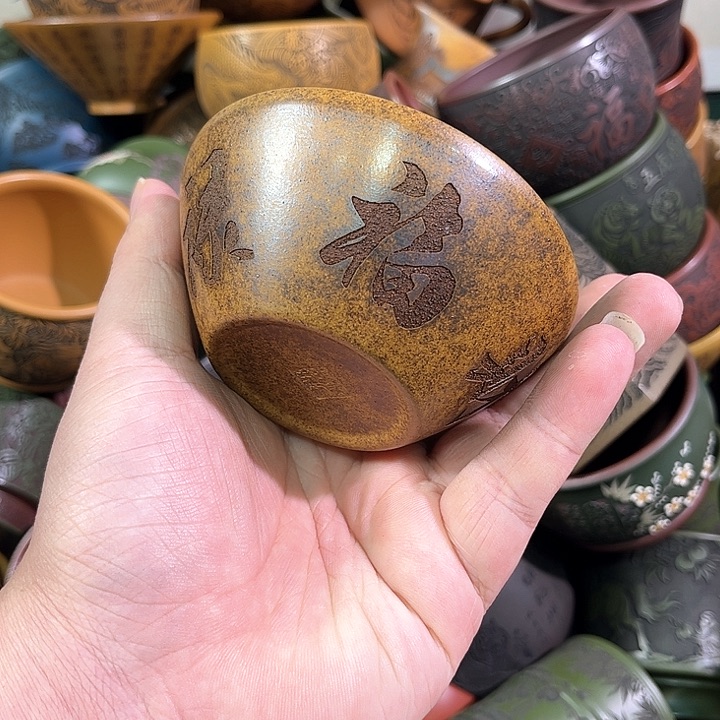 茶杯紫砂全手工紫砂主人杯